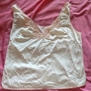 Vintage Cream Lace Camisole